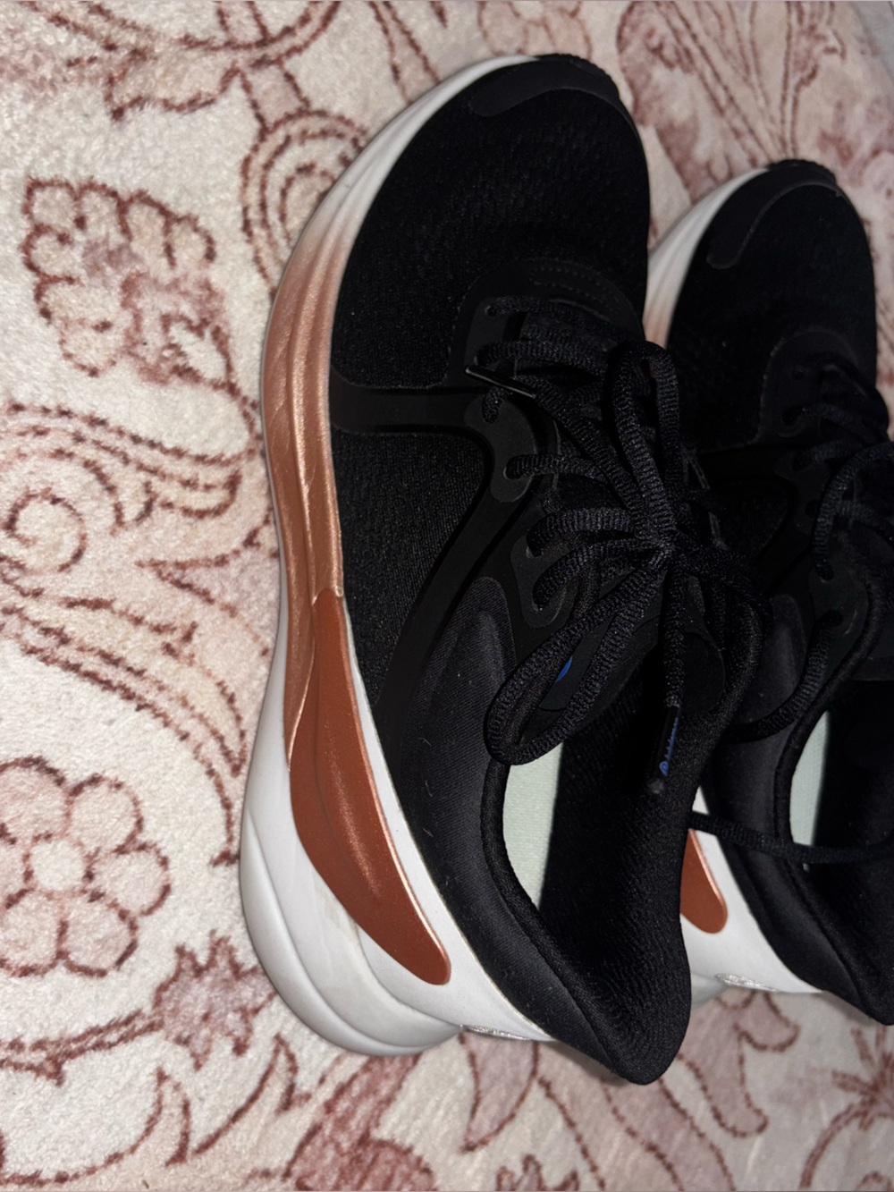 lululemon athletica Black Sneakers with Copper Accent
